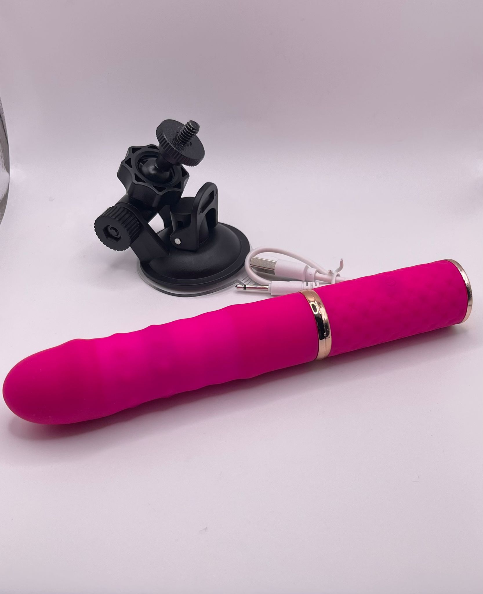 Vibromasseur The Telescopic — Fixation Ventouse