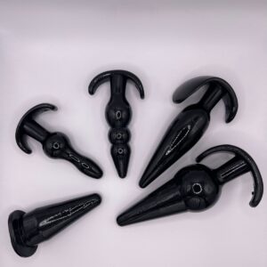 Pack Plug Anal – Collection Noire (4 pièces)