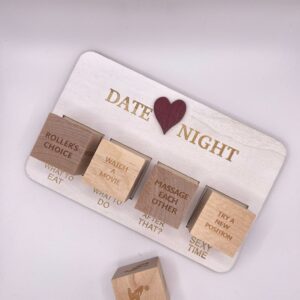 Date Night Game – Jeu de Dés Érotique en Bois pour Couples