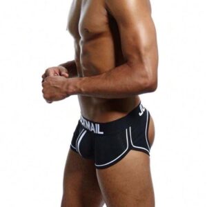 Boxer Brief Jockmail Sport – Coupe Athletique Dos Ouvert
