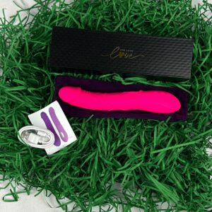 Vibrateur ROSA – Gode Vibrant Réaliste Rose à Base Dorée